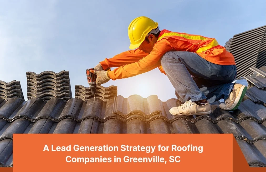 Roofer installing tiles