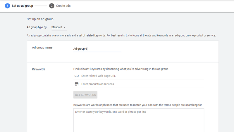 Ad groups
